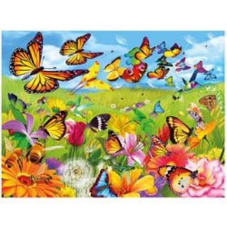 Obrázek z Obrázek 3D 30x40cm - motýli na louce 